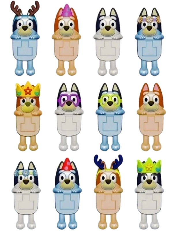 Sonny Angel Bluey Series Model Figür Blind Box Telefon Tablet Ekran Aksesuarı