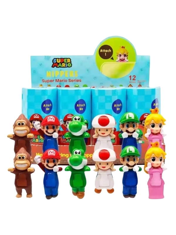 Sonny Angel Super Mario Serisi Model Figür Blind Box Telefon Tablet Ekran Aksesuarı