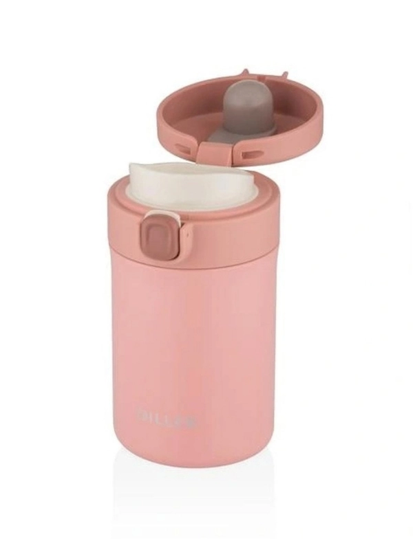 Vagon Life Diller 300ml Kapaklı Çelik Termos Pembe 8978 