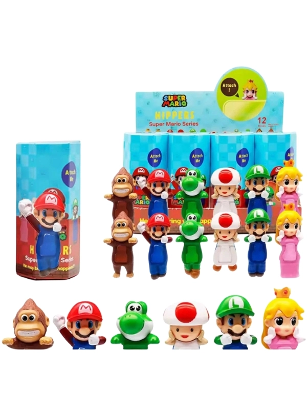 Sonny Angel Super Mario Serisi Model Figür Blind Box Telefon Tablet Ekran Aksesuarı