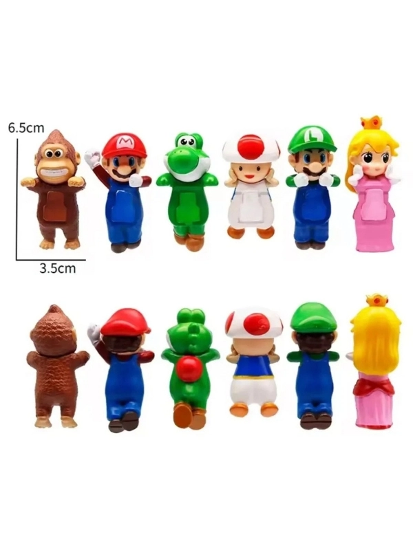 Sonny Angel Super Mario Serisi Model Figür Blind Box Telefon Tablet Ekran Aksesuarı