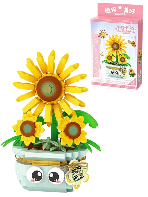 Vagon Life LOZ Micro Block Serisi Çiçek Buketi Lego Seti 320 Parça Oyuncak Yapım Seti FFLZ-8840