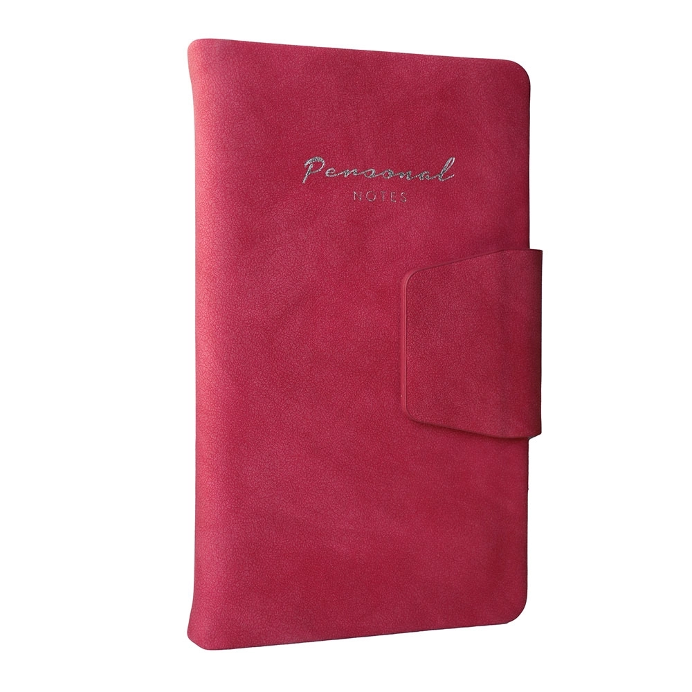 Victoria’s Journals Sert Kapak Mıknatıslı 9.6x16.6cm Çizgili Cep Defteri 80gr Fuşya 5509