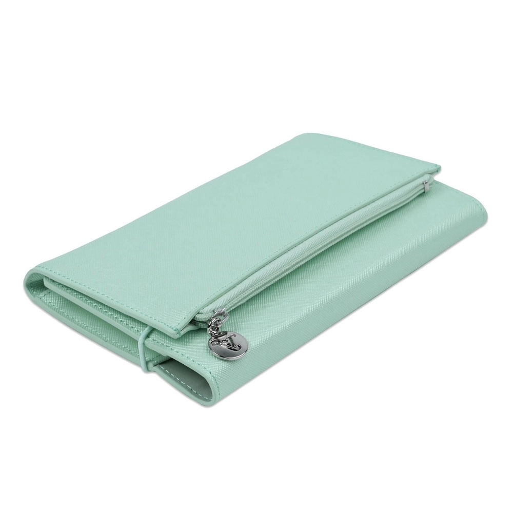 Victoria’s Journals Zipco Clutch 96 Yaprak Çizgili Defter Yeşil 7362