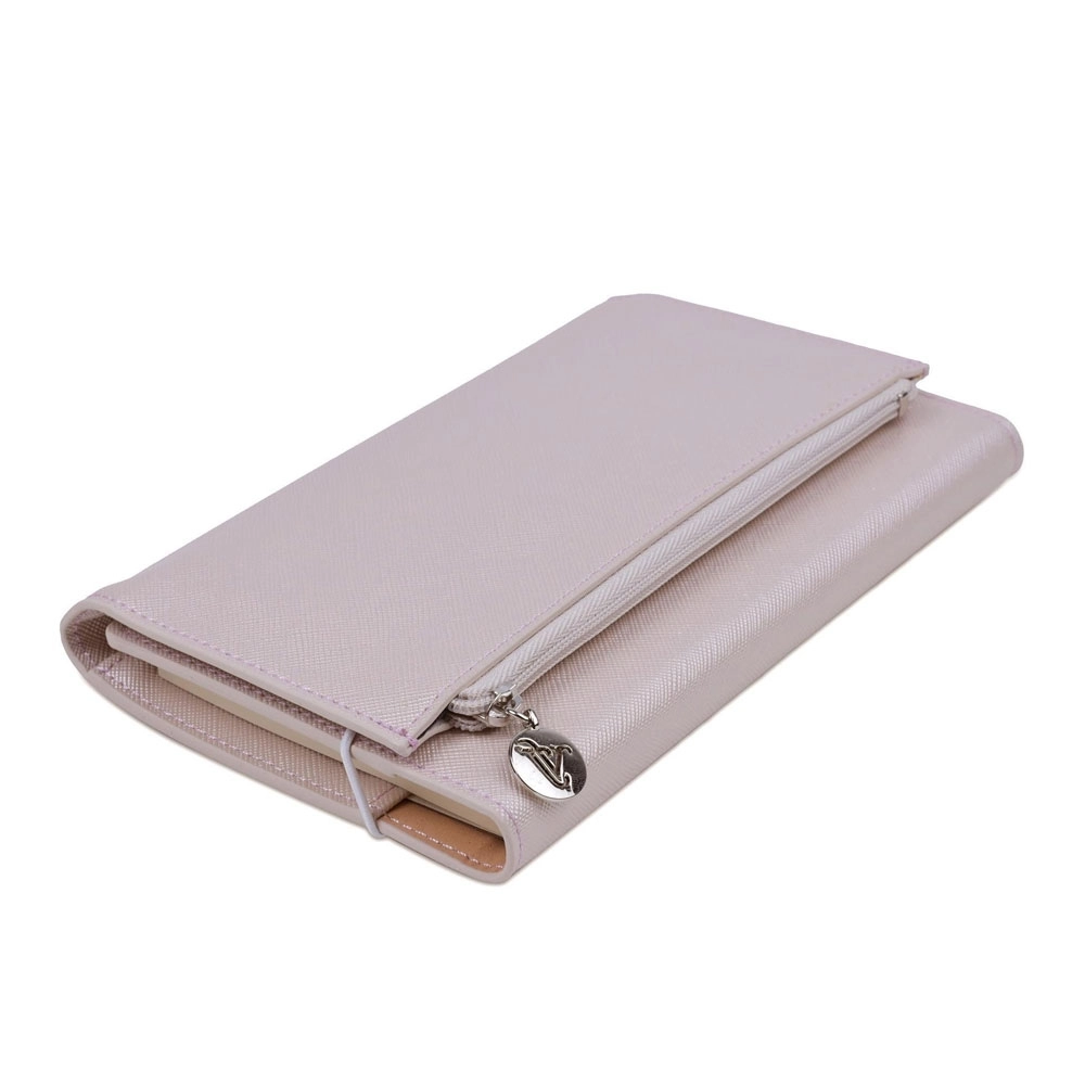 Victoria’s Journals Zipco Clutch 96 Yaprak Çizgili Defter Gümüş 7364