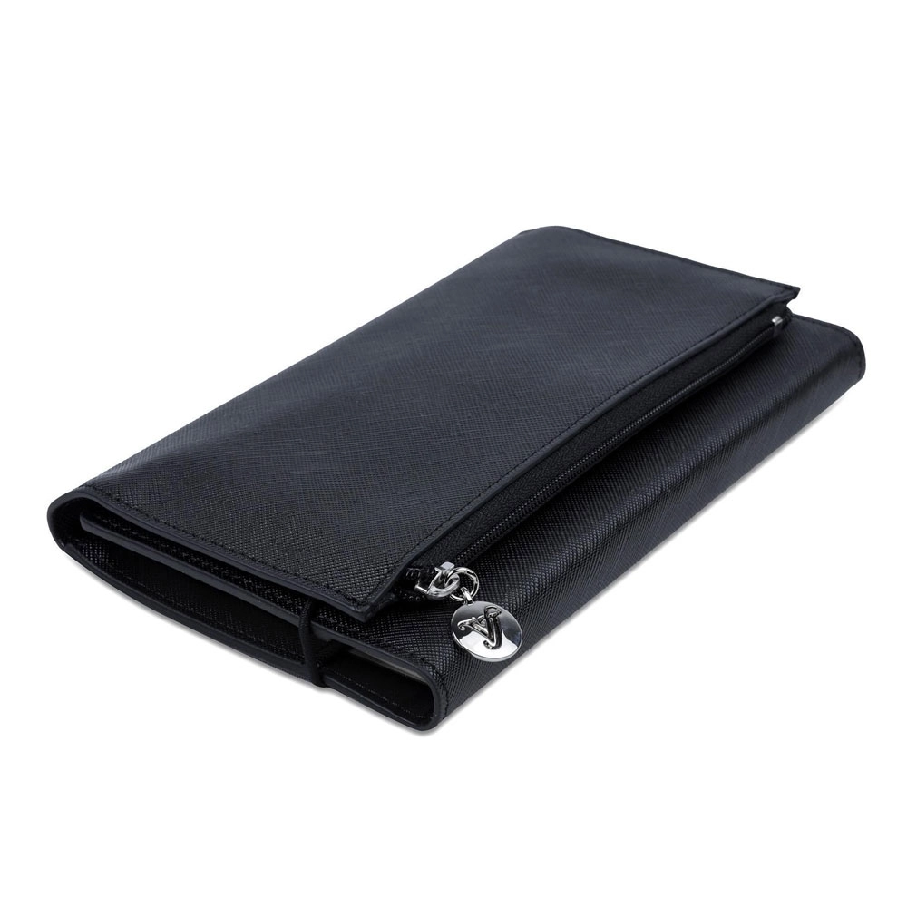 Victoria’s Journals Zipco Clutch 96 Yaprak Çizgili Defter Siyah 7366