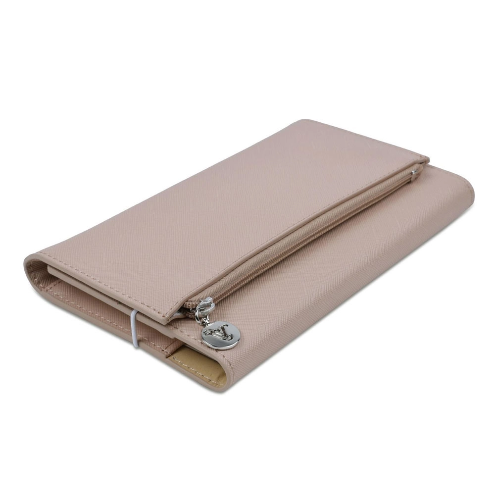 Victoria’s Journals Zipco Clutch 96 Yaprak Çizgili Defter Bej 7367