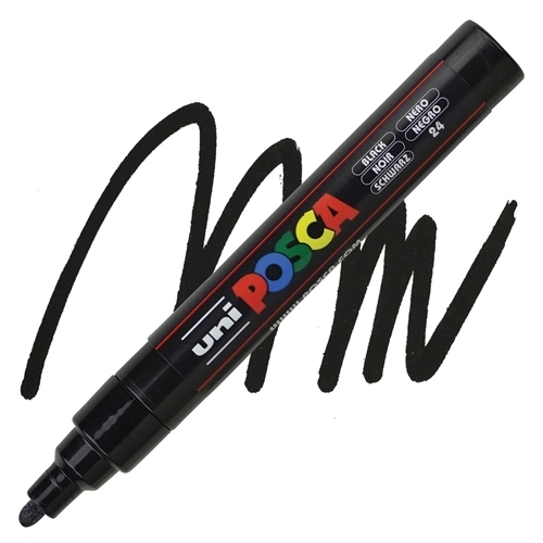 Uni Posca Pc-5m Boyama Markörü 1.8-2.5 Mm Siyah Kalem