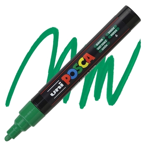 Uni Posca Pc-5m Boyama Markörü 1.8-2.5 Mm Yeşil Kalem