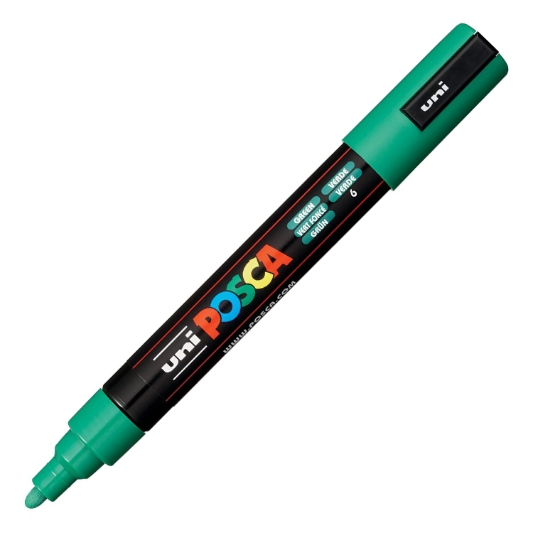 Uni Posca Pc-5m Boyama Markörü 1.8-2.5 Mm Yeşil Kalem