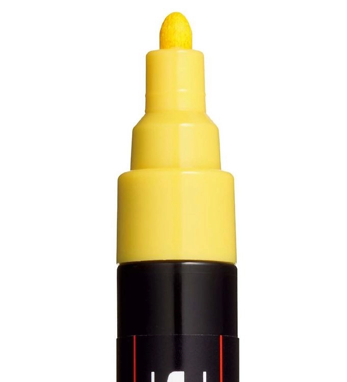 Uni Posca Pc-5m Boyama Markörü 1.8-2.5 Mm Sarı Kalem