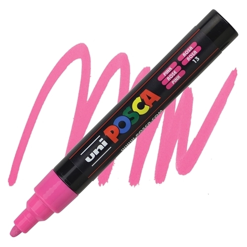 Uni Posca Pc-5m Boyama Markörü 1.8-2.5 Mm Pembe Kalem