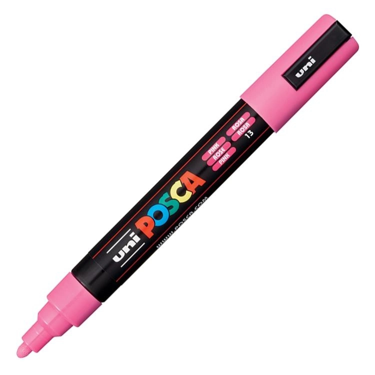 Uni Posca Pc-5m Boyama Markörü 1.8-2.5 Mm Pembe Kalem