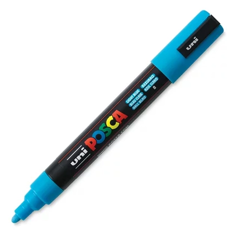 Uni Posca Pc-5m Boyama Markörü 1.8-2.5 Mm Mavi Kalem