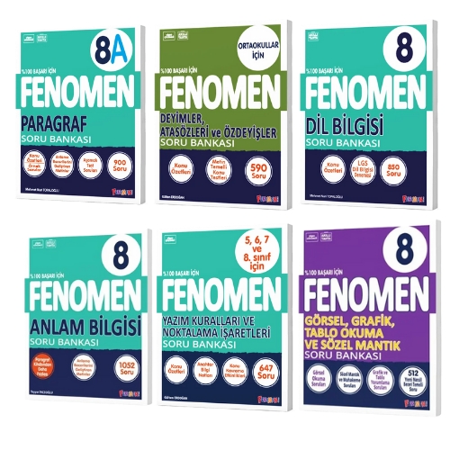 Fenomen Türkçe 8.Sınıf 6’lı Set