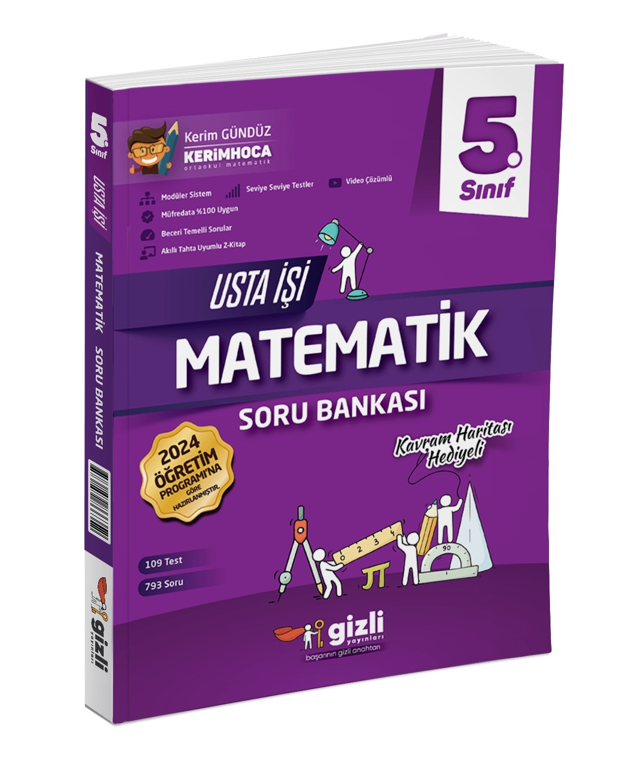 5. Sınıf Matematik Usta İşi Soru Bankası Kavram Haritası Hediyeli