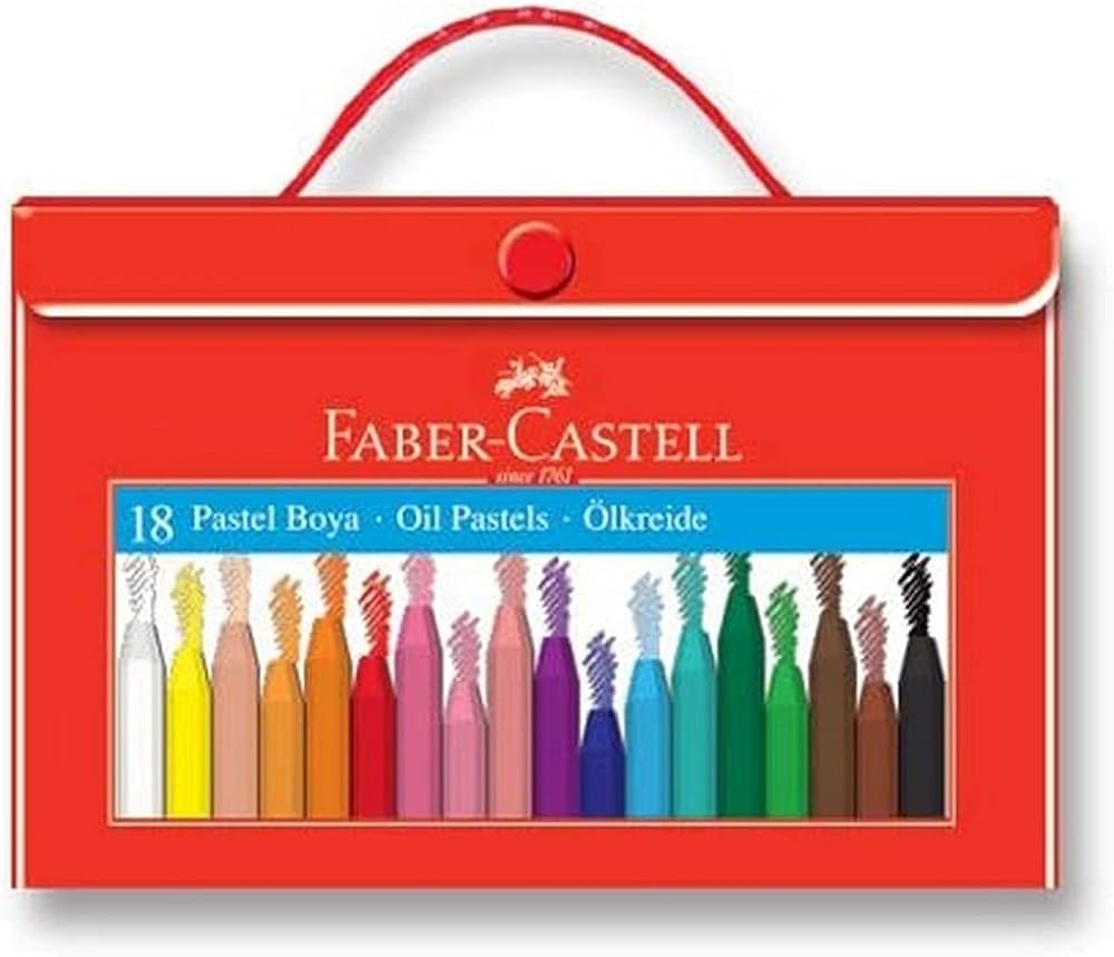 Faber Castell Çantalı Pastel Boya 18 Renk