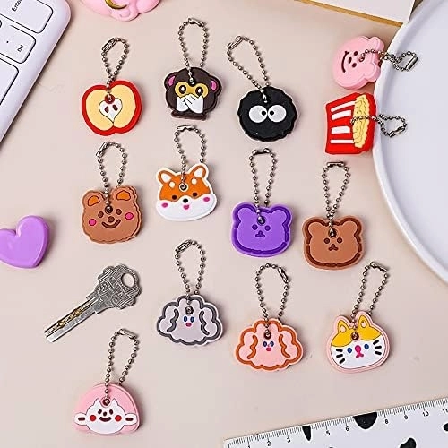 Key Cover Anahtar Kılıfı Karikatürlü Silikon Koruyucu Anahtarlık Ayı