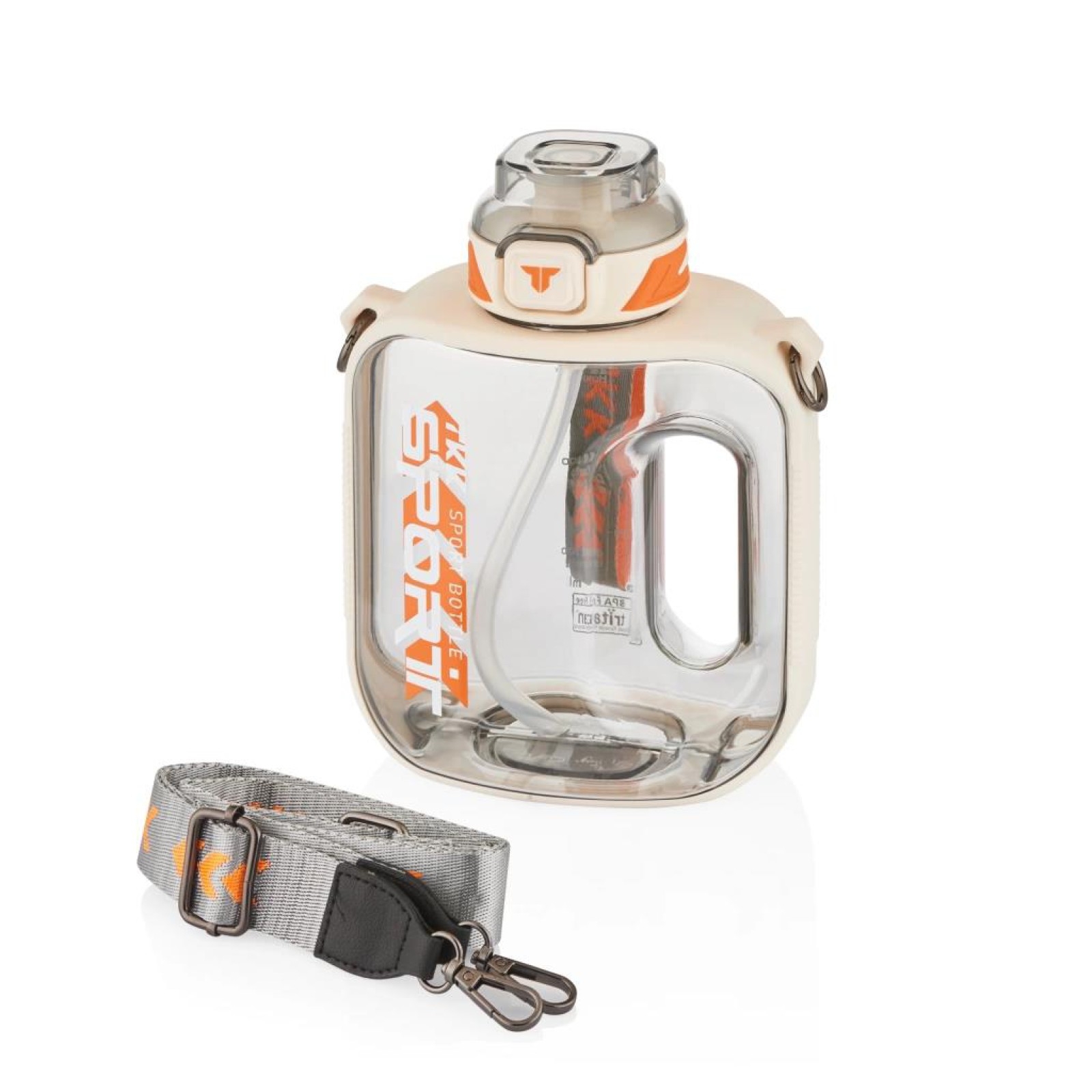 Vagon Life Plastik Sporcu Matarası TKK T1022 1000 ml Beyaz