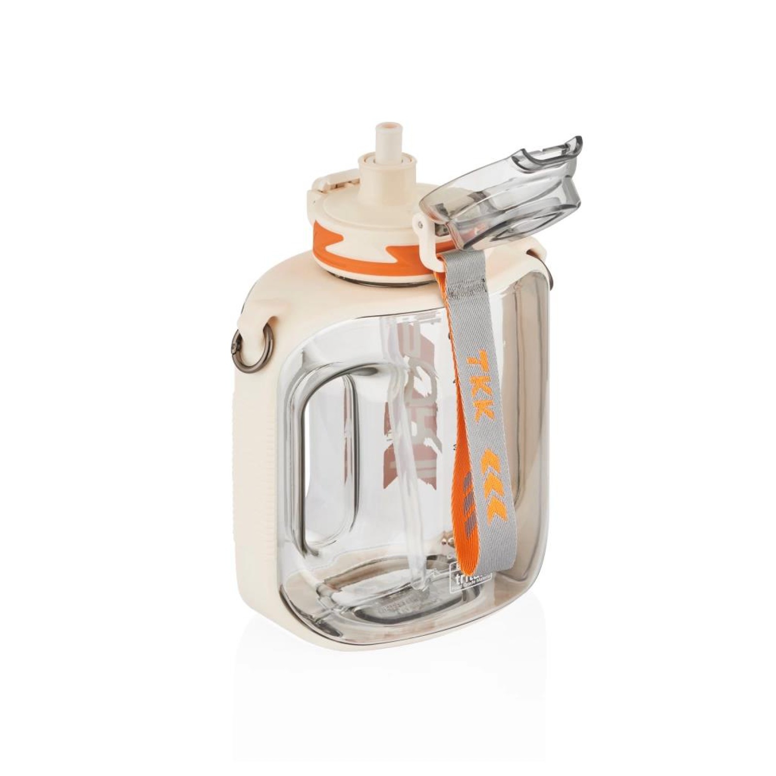 Vagon Life Plastik Sporcu Matarası TKK T1022 1000 ml Beyaz