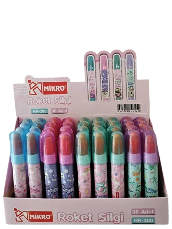 Mikro Rk-300 Roket Silgi Kedi, Köpek, Koala, Anime Modelleri ( 1 Adet)