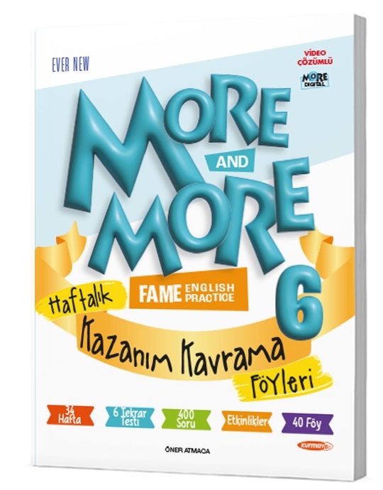 6. Sınıf More & More Haftalık Kazanım Kavrama Föyleri ( 40 Föy )