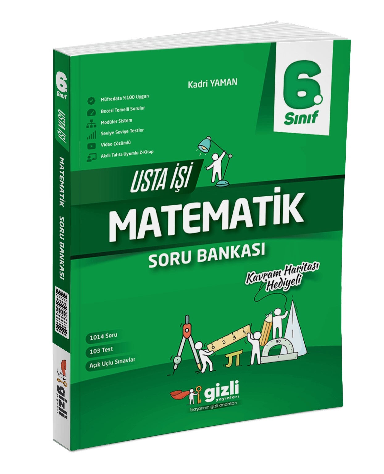 6. Sınıf Matematik Usta İşi Soru Bankası Kavram Haritası Hediyeli