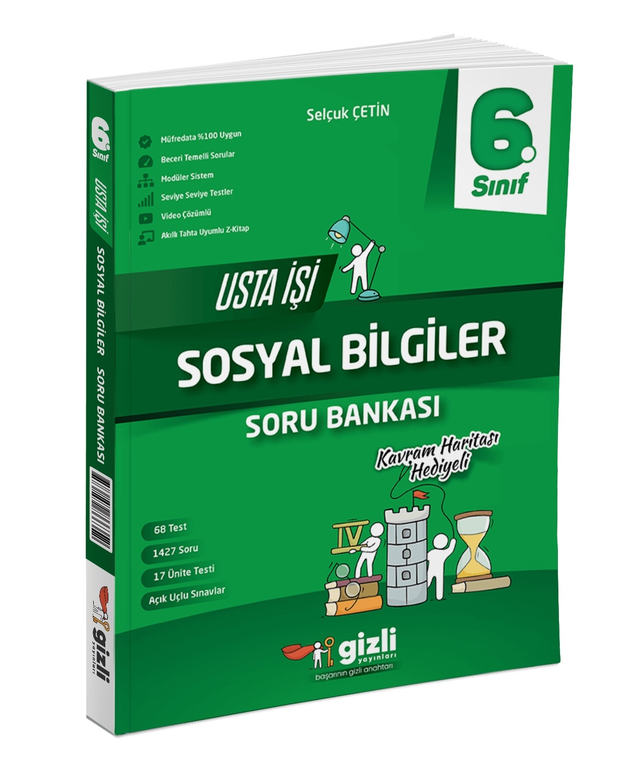 6. Sınıf Sosyal Bilgiler Usta İşi Soru Bankası (Kavram Haritası Hediyeli)