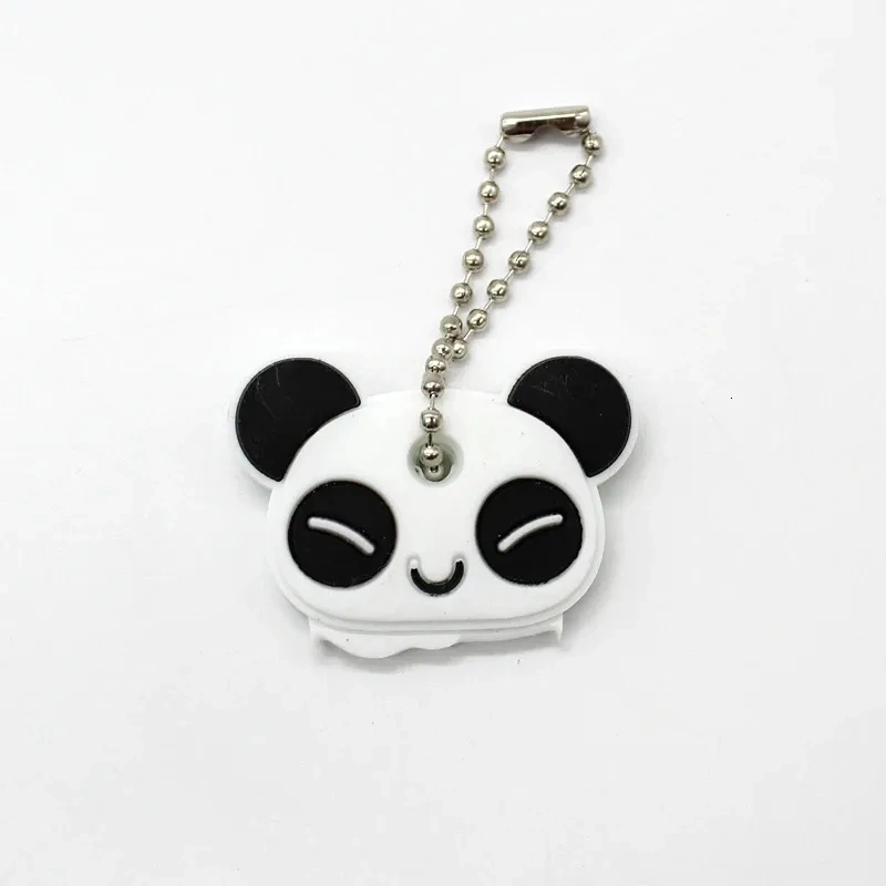 Key Cover Anahtar Kılıfı Karikatürlü Silikon Koruyucu Anahtarlık Panda