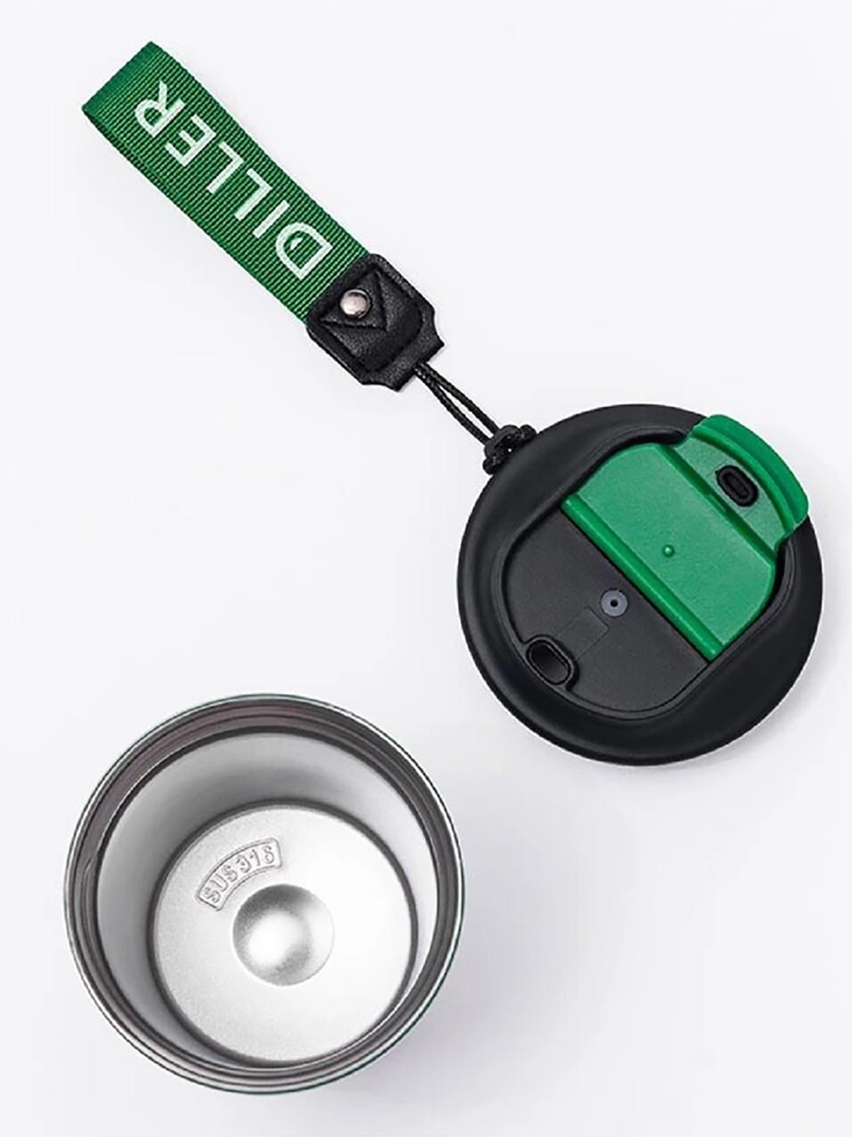 Vagonlife Diller Çelik Termos Matara 380 ml Siyah