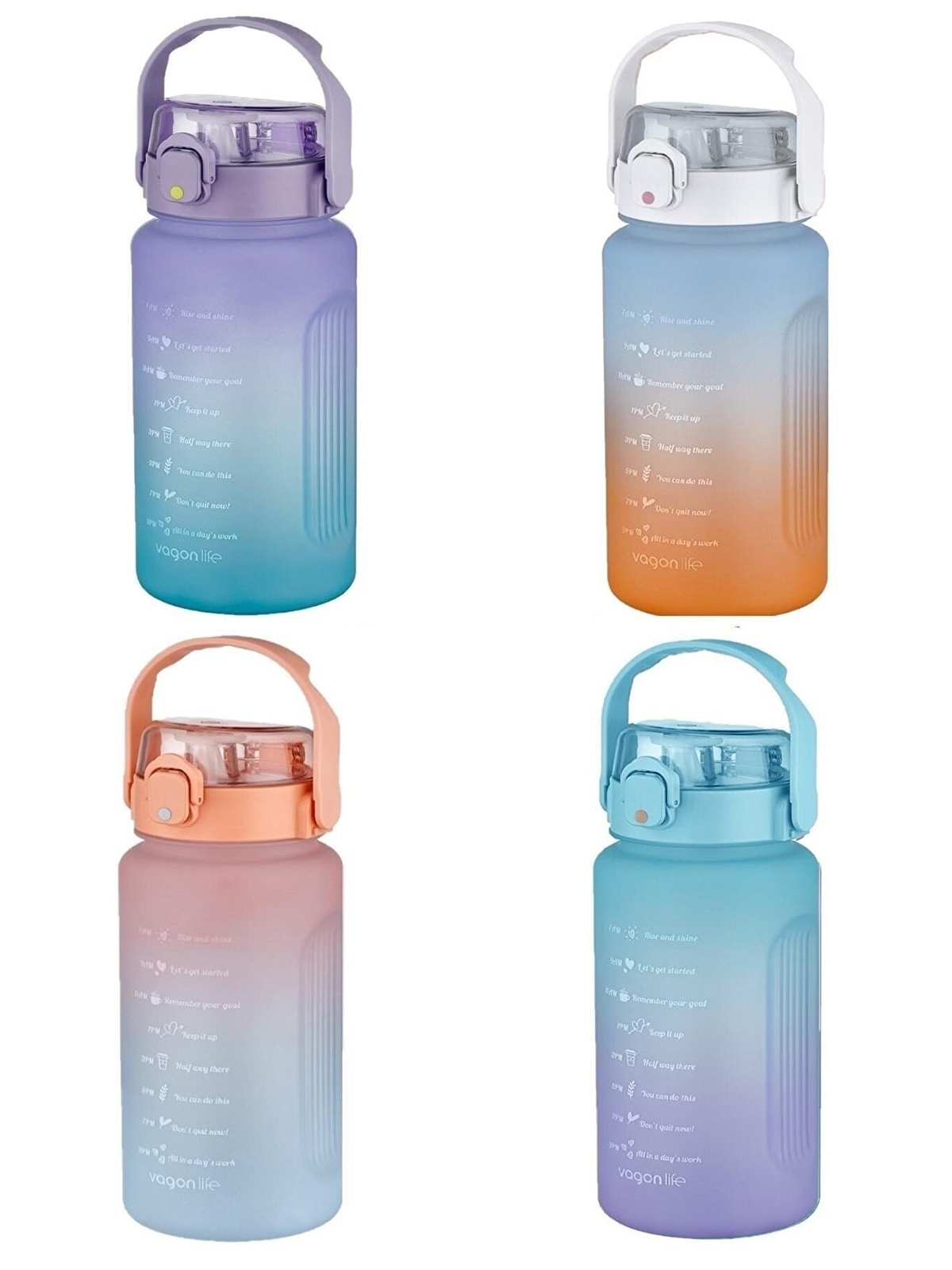 Vagonlife Su Matarası 1500 ml VGN2213 Mavi Mor