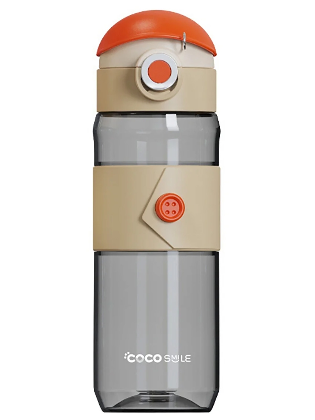 Vagonlife Cocosmile Silikon Gövde Matara 580 ml Beyaz-Turuncu