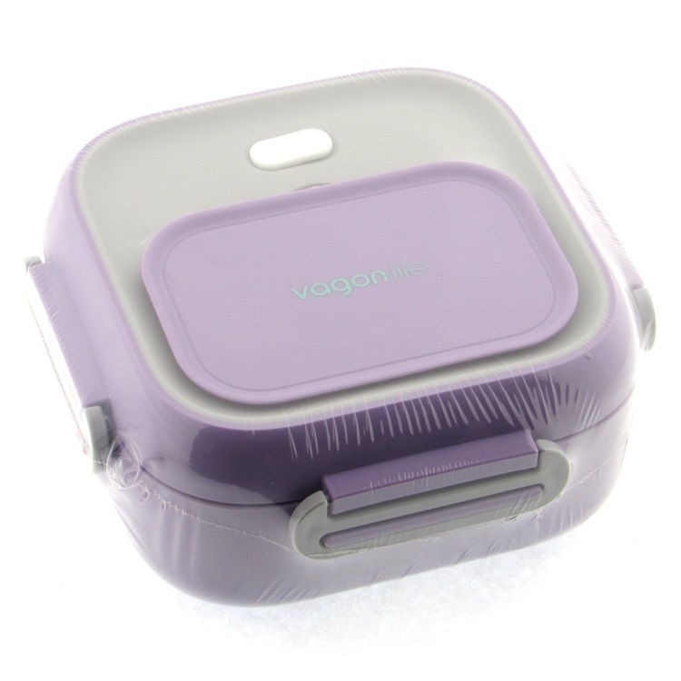 Vagonlife Beslenme Kabı Çelik Hazneli Lunch Box Bl2107 Lila
