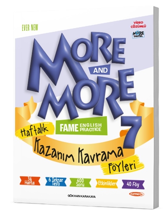 7. Sınıf More & More Haftalık Kazanım Kavrama Föyleri ( 40 Föy )