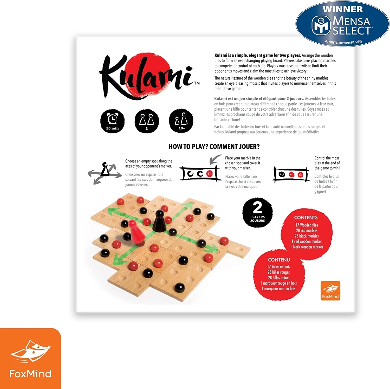 Foxmind Kulami Straretji Düşündürücü Kutu Akıl Oyunu - Tazof Turnava Oyunları