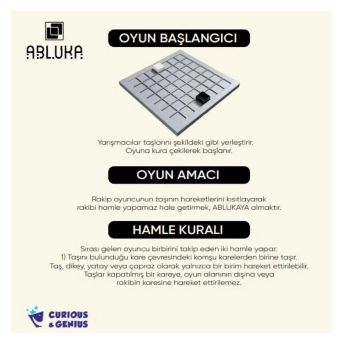 Curious & Genius Abluka Akıl Ve Zeka Oyunu - Tazof Turnava Oyunları