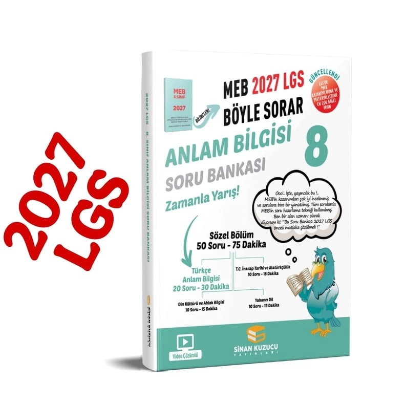 Sinan Kuzucu Yayınları 8. SINIF - LGS MEB BÖYLE SORAR SORU BANKASI SETİ ( 2027 LGS )