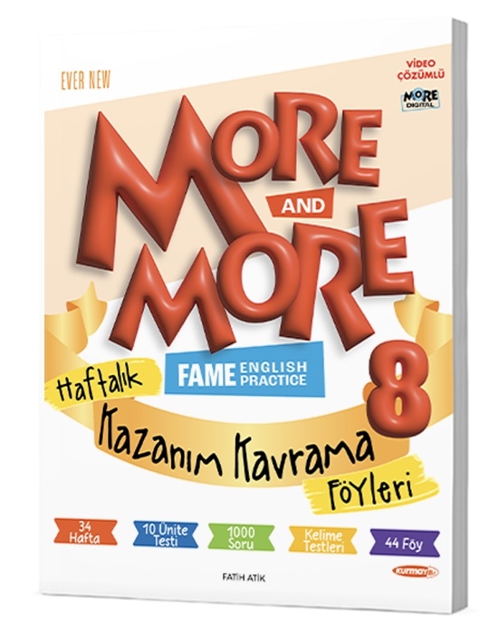 8.SINIF MORE & MORE HAFTALIK KAZANIM KAVRAMA FÖYLERİ (40 FÖY)