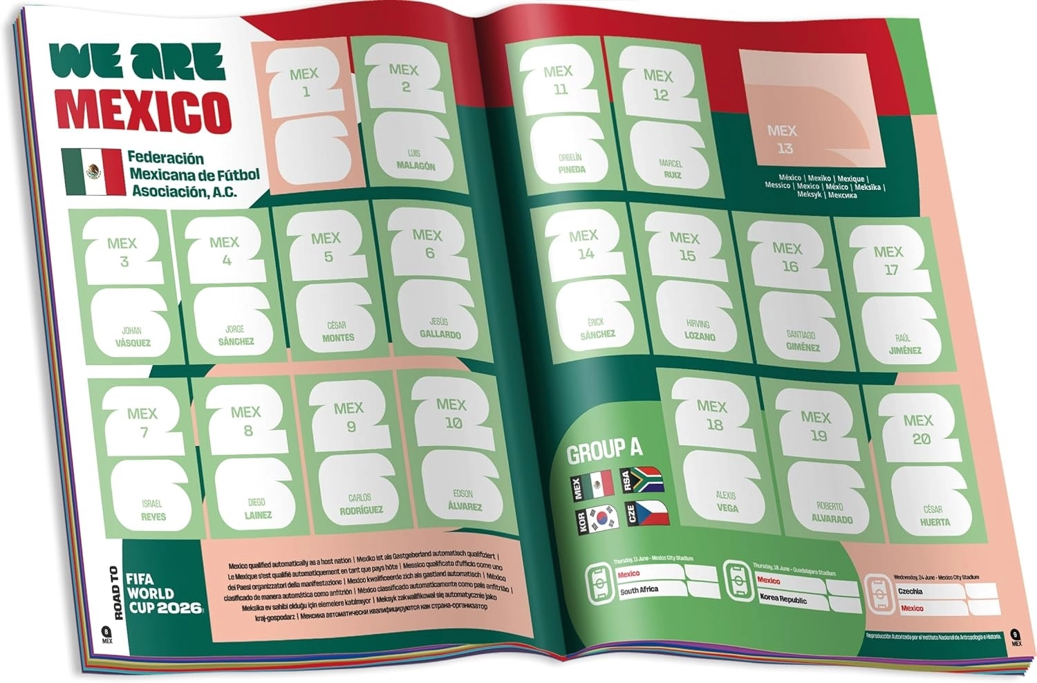 Panini Çıkartma albümü FIFA Dünya Kupası 2026 - 2 Paket Sticker HEDİYELİ