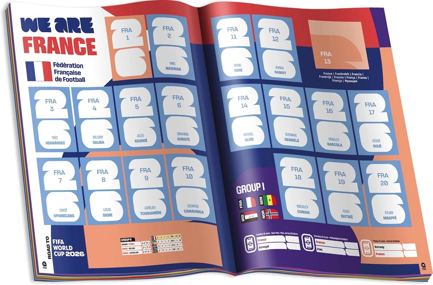 Panini Çıkartma albümü FIFA Dünya Kupası 2026 - 2 Paket Sticker HEDİYELİ