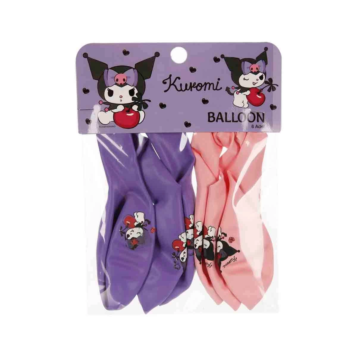 Timon Sanrio Lisanslı Kuromi Balon 6’lı Paket