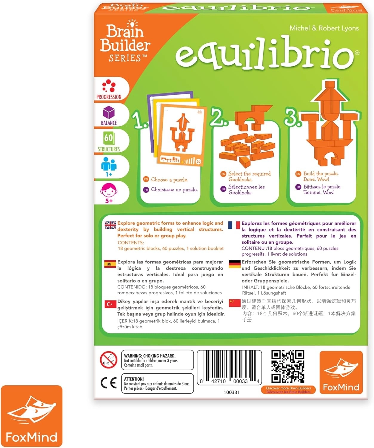 Foxmind Equilibrio Zeka Geliştirici Denge Oyunu Ödüllü Oyun - Tazof Turnava Oyunları