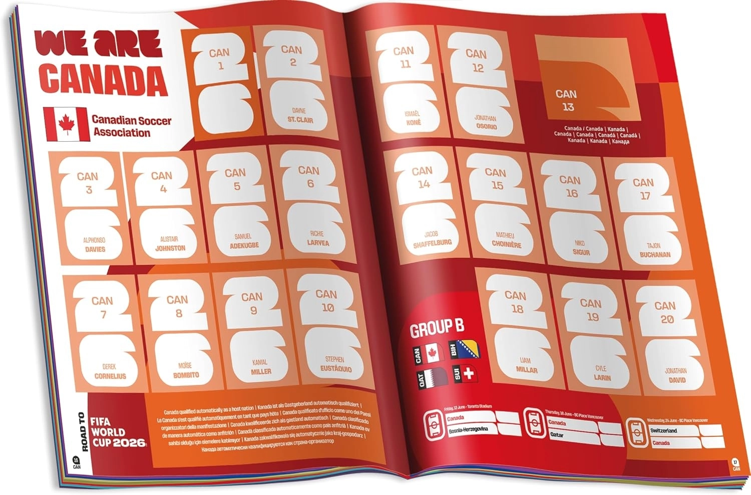 Panini Çıkartma albümü FIFA Dünya Kupası 2026 - 2 Paket Sticker HEDİYELİ