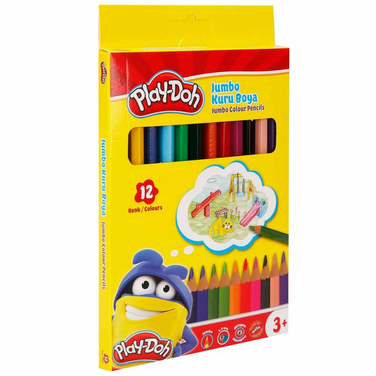 PlayDoh Jumbo Kuru Boya 12 Renk PLAY-KU004