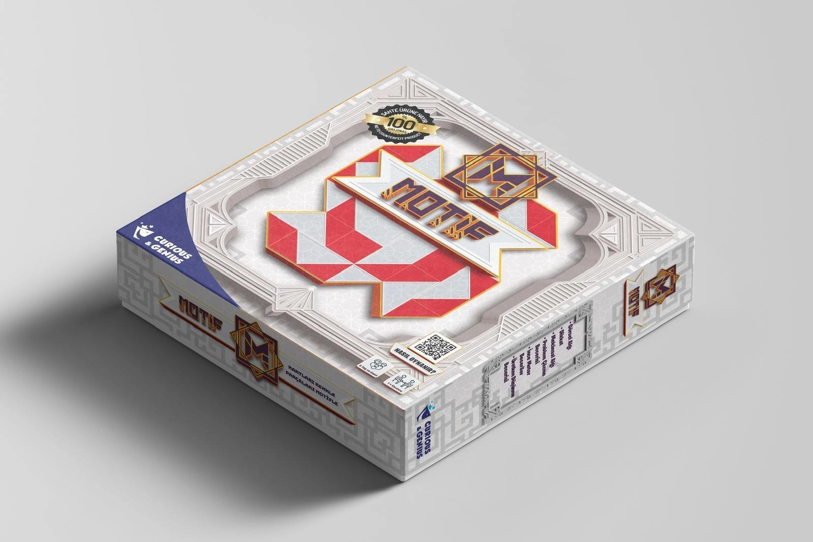 Curious and Genius Motif Akıl ve Zeka Kutu Oyunu - Tazof Turnava Oyunları