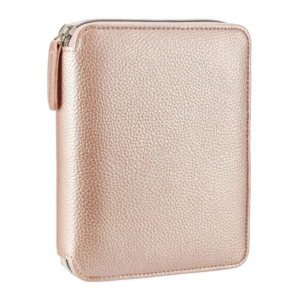 Victoria’s Journals Zipper Folder Organizer Defter A6 Çizgili Cüzdanlı Defter Rose Gold 123-0296