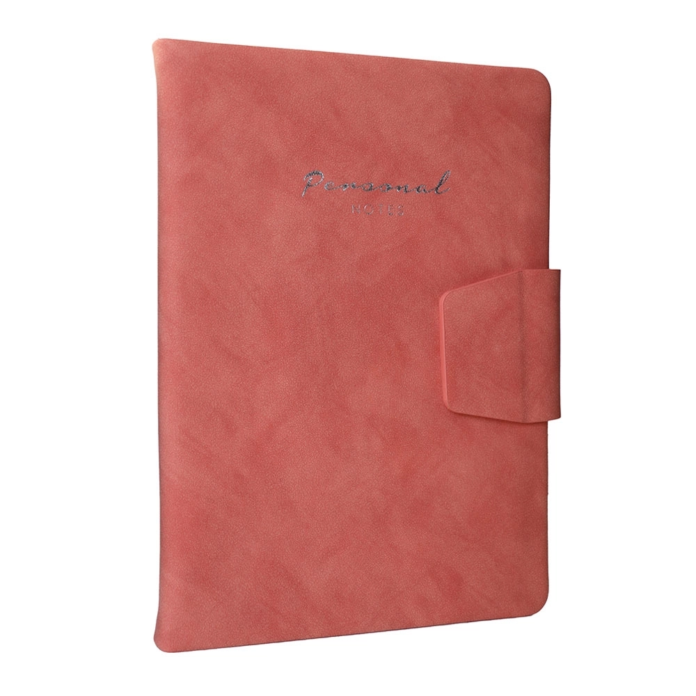 Victoria’s Journals Sert Kapak Mıknatıslı 14x20 Çizgili Cep Defteri Somon 124-1122
