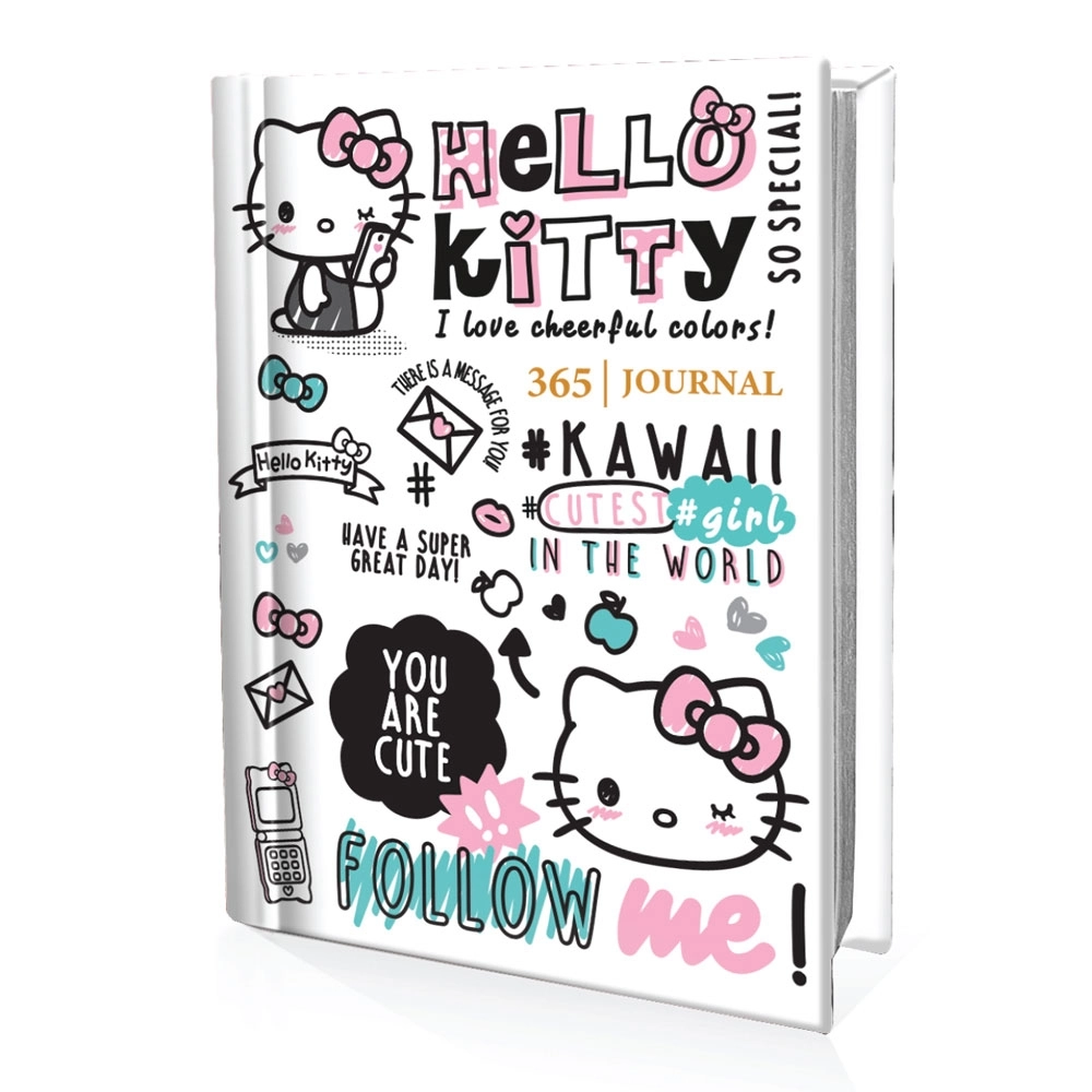 Victoria’s Journals Hello Kitty 365 gün Günlük 368 sayfa 80 gr A7 Defter 525-1990