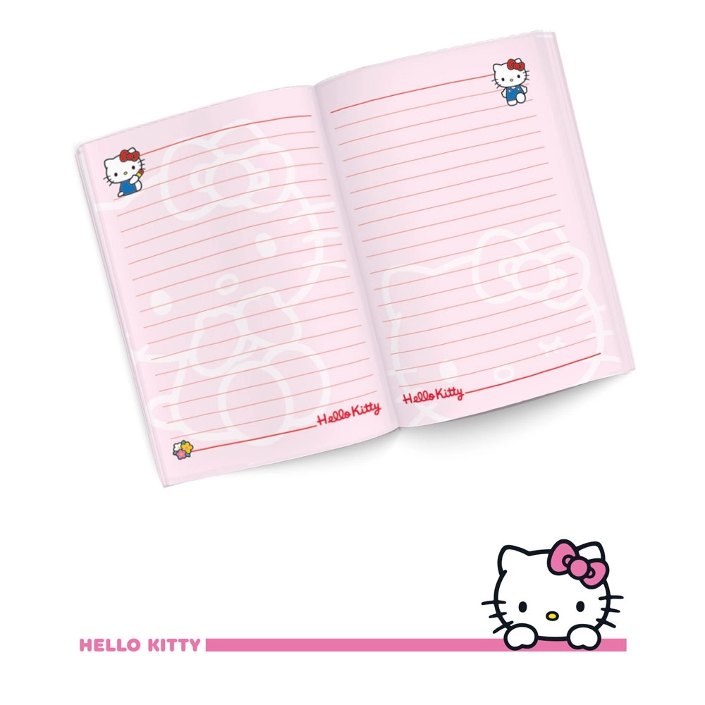 Victoria’s Journals Hello Kitty Kalp Kilitli Günlük A6 Defter 192 sayfa 80 gram 525-2020