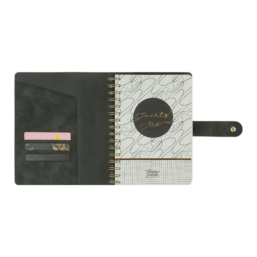Victoria’s Journals Nubo Esnek Kapak A5 2026 Günlük Ajanda Siyah 226-2394